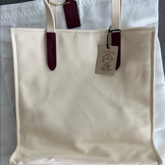 COACH EXCLUSIVE COFFEE SHOP TOTE - Picture 4 of 4